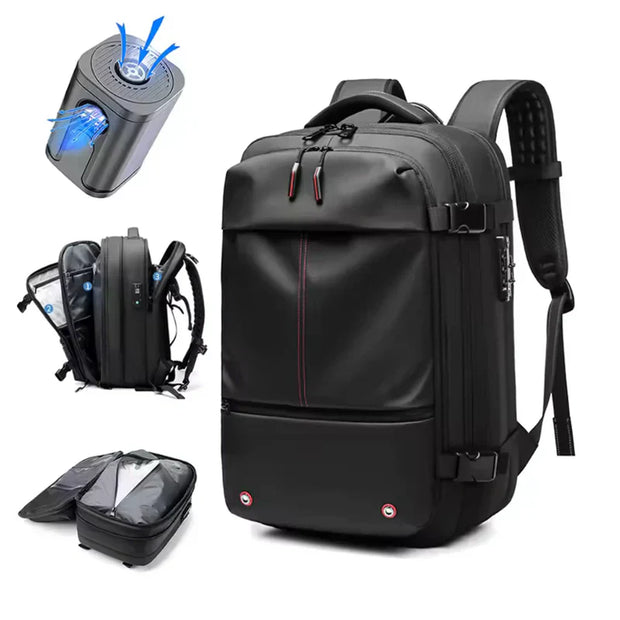 Mochila de Viaje Expandible con Compresión al Vacío – Hasta 70% Más Espacio