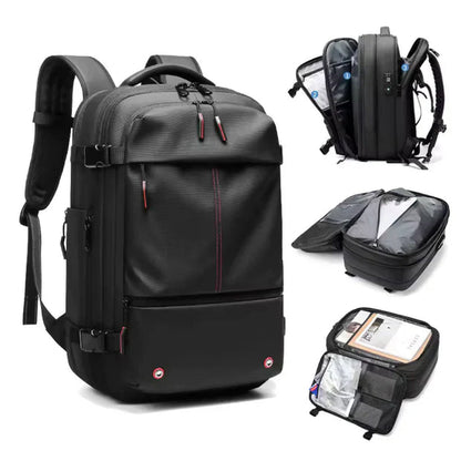 Mochila de Viaje Expandible con Compresión al Vacío – Hasta 70% Más Espacio