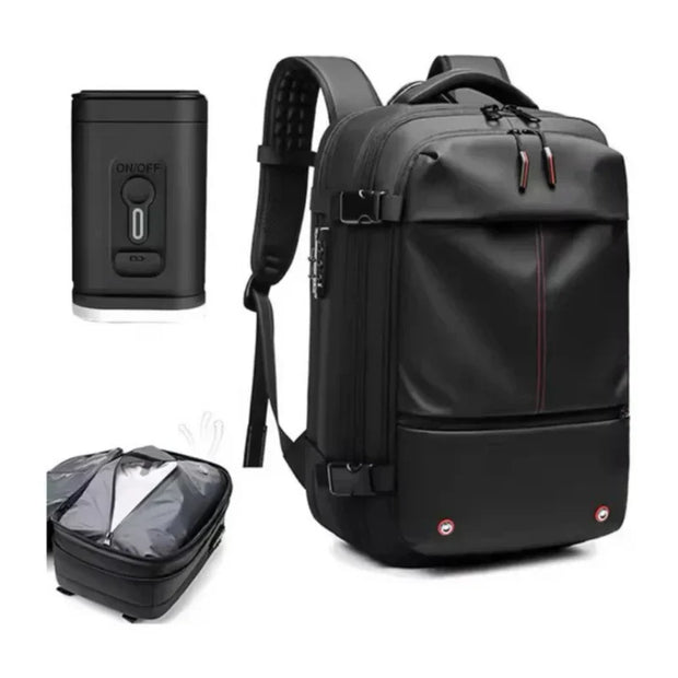 Mochila de Viaje Expandible con Compresión al Vacío – Hasta 70% Más Espacio