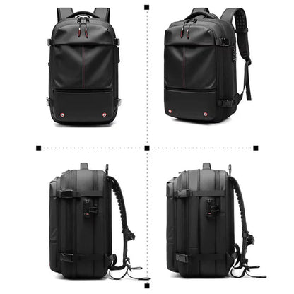 Mochila de Viaje Expandible con Compresión al Vacío – Hasta 70% Más Espacio
